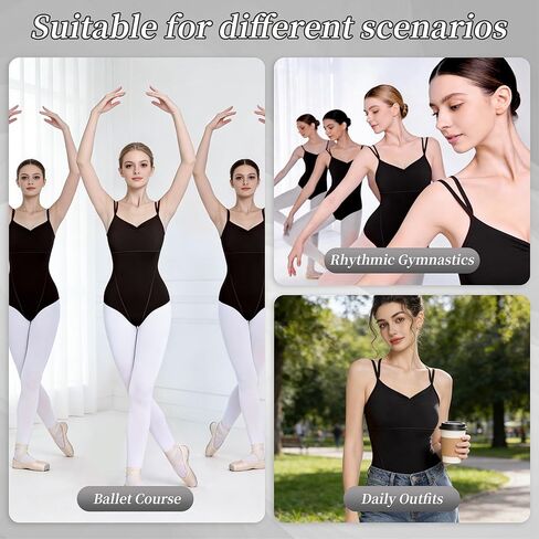 Leotards For Women Leotard Dance Ballet Gymnastics Straps Bodysuit For Adult Comfortable Camisole Dancewear in Saudi Arabia