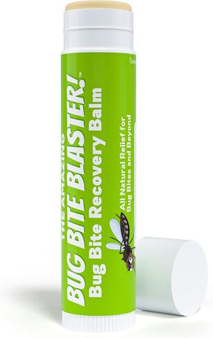 All Natural Bug Bite Relief Stick | Chemical-Free Mosquito Bite & Insect Itch Relief Cream | Portable Push Applicator | Fast-Acting Balm for Kids & Adults | 0.15oz in Kuwait