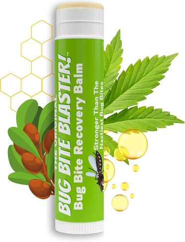 All Natural Bug Bite Relief Stick | Chemical-Free Mosquito Bite & Insect Itch Relief Cream | Portable Push Applicator | Fast-Acting Balm for Kids & Adults | 0.15oz in Kuwait