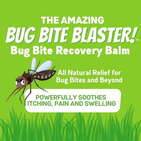 All Natural Bug Bite Relief Stick | Chemical-Free Mosquito Bite & Insect Itch Relief Cream | Portable Push Applicator | Fast-Acting Balm for Kids & Adults | 0.15oz in Kuwait