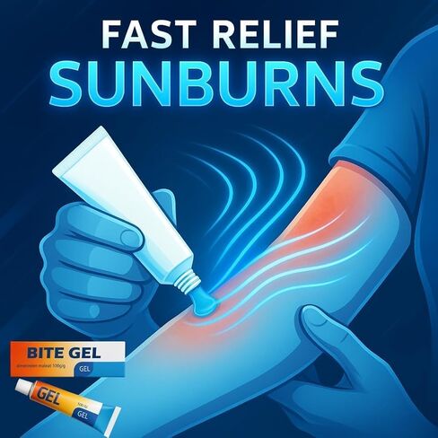 Fenistil Gel 30g Insect Bites -, Skin Allergies, Sunburn, and Dermatitis Itch Treatment – Fast-Acting Topical Antihistamine Gel for Itchy, Irritated, or Inflamed Skin in Kuwait