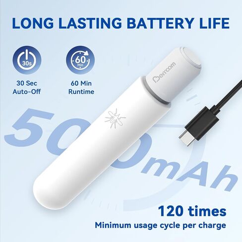 Berrcom Insect Sting and Bite Relief Device, Bug Bite & Mosquito Bite Itch Healer, Dual-Mode: Plugin to Phone/Power Bank via USB-C or Rechargeable, Chemical-Free Heat Therapy Pen in Kuwait