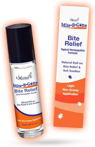 Mite-B-Gone Natural Bite Relief Roll-On 10mL – Homeopathic Itch & Redness Soother with Chamomile, Lavender & Lemongrass Oils – Fast-Absorbing, Non-Greasy Insect Bite Relief in Saudi Arabia
