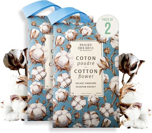 Mediterranean Fig Scented Sachets for Drawers & Closets - Pack of 2 Linen & Closet Fresheners - Made in France by Panier des Sens - 2 x 0.5 Oz in Saudi Arabia