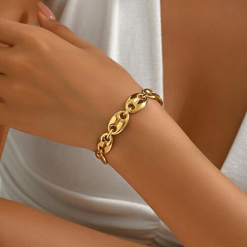 Gold Cuff Bracelets for Women 18K Gold Plated Dainty Open Cuff Bangle Bracelets Minimalist Adjustable Wrist Cuff Bracelet in Saudi Arabia