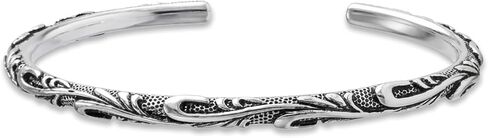 Vintage 925 Sterling Silver Plated Cuff Bracelet Bangle, Adjustable Silver Bangle Silver Jewelry for Women in Saudi Arabia