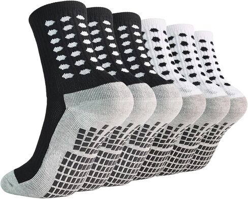 Marchare Kids Grip Soccer Socks Athletic Grip Socks Boys Cushioned Non Slip Sock for Baseball Football Basketball in Saudi Arabia