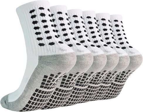 Marchare Kids Grip Soccer Socks Athletic Grip Socks Boys Cushioned Non Slip Sock for Baseball Football Basketball in Saudi Arabia