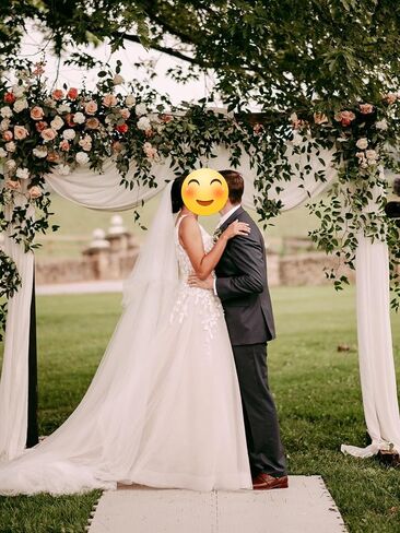 2 Tier Cathedral Length Simple Plain Bridal Veil with Comb for Wedding Brides in Saudi Arabia
