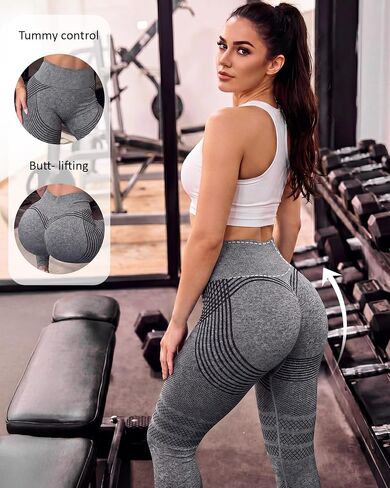 Coume 3 حزمة النساء مكافحة السيلوليت طماق ثلاثية الأبعاد بعقب رفع ضغط يغطي الرجل عالية الخصر البطن التحكم الصالة الرياضية اليوغا السراويل in Kuwait