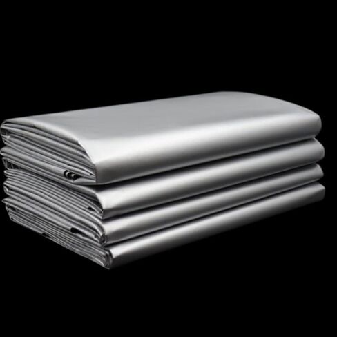 Thick Silver Blackout Curtain Liner, Water Resistant Curtain，Thermal Insulated Window Shade Drapery Panel, Heavy Duty Blackout Fabric Curtain for Bedroom Living Room(Grommet Top Style,L98"хW86") in Saudi Arabia
