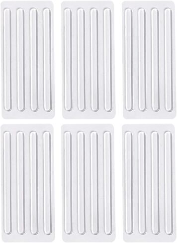 6Sheets/24Pcs Clear Silicone Heel Strap Grips Cushion Insert Self-Adhesive Shoe Back Strips Liners Pads Anti-Slip Stickers Protector Tapes for Loose Shoes Sandals High Heels in Saudi Arabia