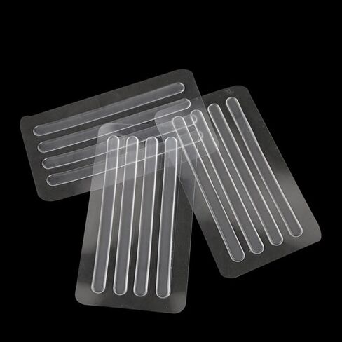 6Sheets/24Pcs Clear Silicone Heel Strap Grips Cushion Insert Self-Adhesive Shoe Back Strips Liners Pads Anti-Slip Stickers Protector Tapes for Loose Shoes Sandals High Heels in Saudi Arabia