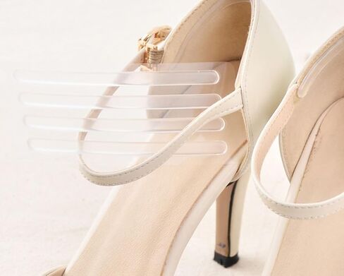 6Sheets/24Pcs Clear Silicone Heel Strap Grips Cushion Insert Self-Adhesive Shoe Back Strips Liners Pads Anti-Slip Stickers Protector Tapes for Loose Shoes Sandals High Heels in Saudi Arabia
