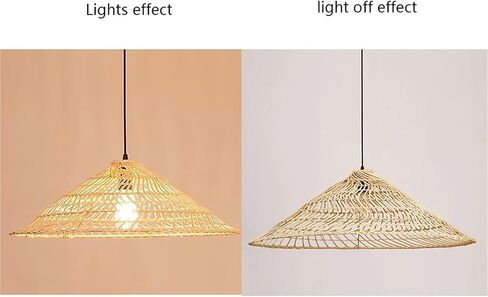 Round Hollow Rattan Irregular Beige Vine Weave Hanging Lamp Southeast Asian Wicker Braided Luminaire Natural for Restaurant Office Bar Coffee Shop in Kuwait