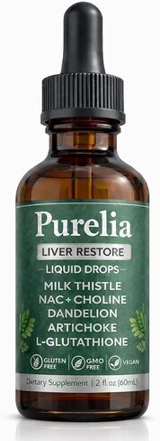 Purelia Liver Restore Drops, with Milk Thistle - 2 Fl Oz (60ml) in Saudi Arabia