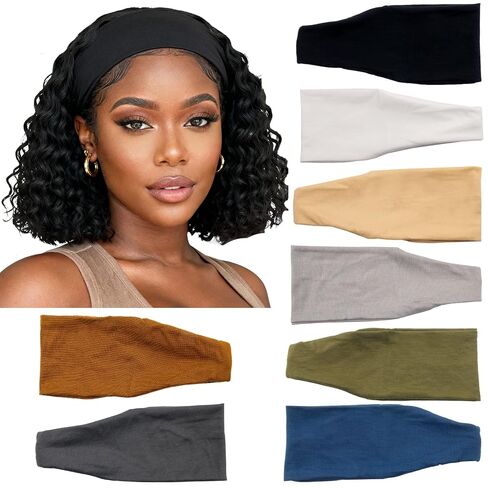 Headbands for Women, Wide Stretchy Sports Hair Bands, Elastic Soft Fashion Head Bands, Non-Slip Running Sweatbands for Washing Face, Workouts, Yoga,Pack of 8 in Saudi Arabia