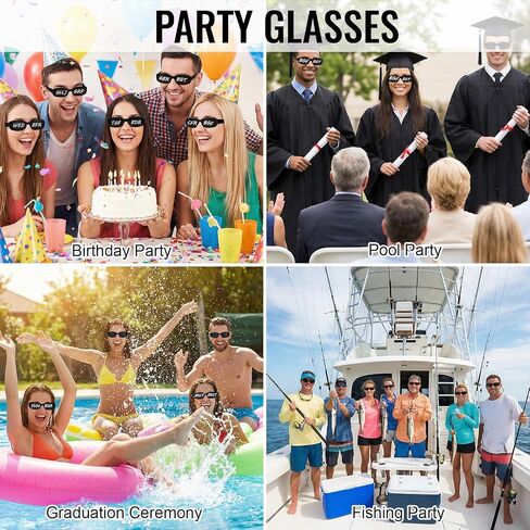 12 Pcs Wedding Sunglasses Black Glasses Bulk with 5 Marker Pens, Customizable Retro Rectangle Frames Party Favors for Bachelorette Birthday Bridal Shower Wedding Party Guests Men Women in Saudi Arabia