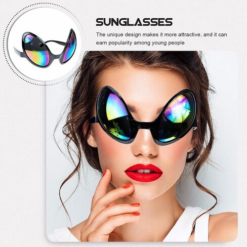 2Pcs Funny Sunglasses for Adults Kids Costume Accessories for Halloween Novelty Sunglasses for Party Beach and Festivals in Kuwait