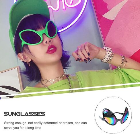 2Pcs Funny Sunglasses for Adults Kids Costume Accessories for Halloween Novelty Sunglasses for Party Beach and Festivals in Kuwait