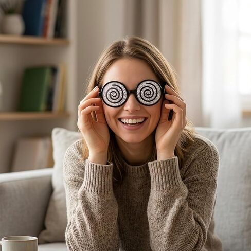 6PCS Eye Glasses, Funny Eye Design, Halloween Costume Accessories for Parties and Events, Includes Two White Eyeballs, Two Dizzy Eyes, and Two Big Funny Eyes in Saudi Arabia