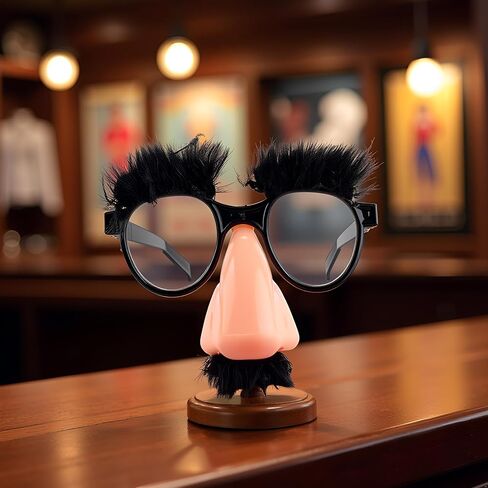 Funny Glasses With Big Nose - Big Nose Glasses With Eyebrows Mustache | Halloween | Eyebrows And Mustache Fancy Dress | Silly Funny Photo Props | Halloween Eyeglasses Novelty in Saudi Arabia