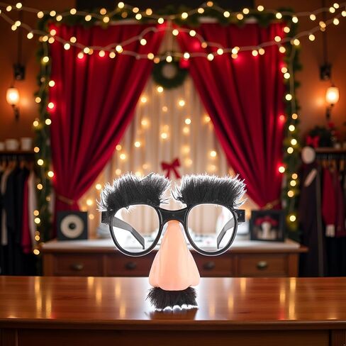 Funny Glasses With Big Nose - Big Nose Glasses With Eyebrows Mustache | Halloween | Eyebrows And Mustache Fancy Dress | Silly Funny Photo Props | Halloween Eyeglasses Novelty in Saudi Arabia