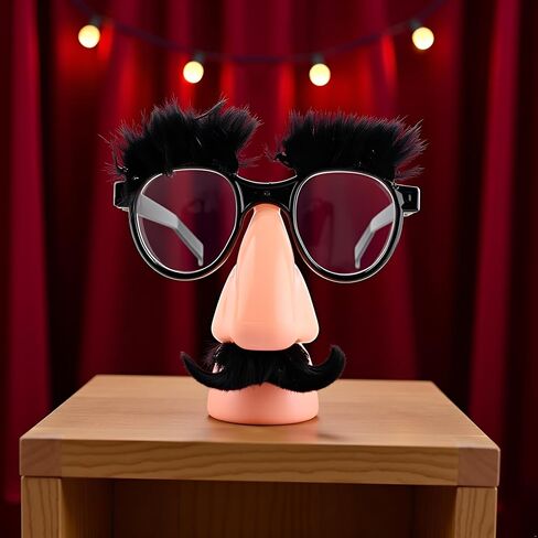 Funny Glasses With Big Nose - Big Nose Glasses With Eyebrows Mustache | Halloween | Eyebrows And Mustache Fancy Dress | Silly Funny Photo Props | Halloween Eyeglasses Novelty in Saudi Arabia