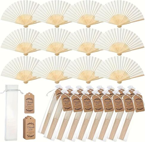 Foldable Handheld Fan Set, Wedding Gifts & Party Favors, Decorative Practical Fans for Wedding Party, 9 Pcs Set in Kuwait