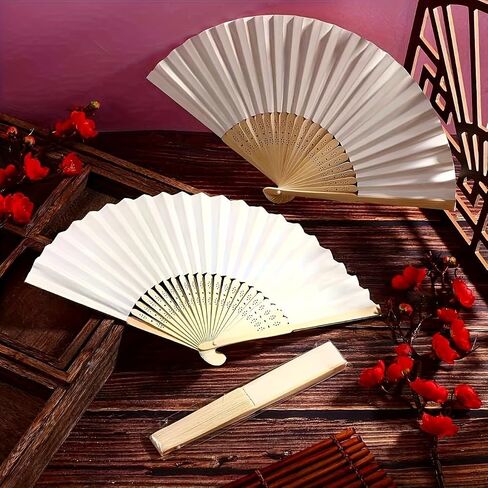 Foldable Handheld Fan Set, Wedding Gifts & Party Favors, Decorative Practical Fans for Wedding Party, 9 Pcs Set in Kuwait