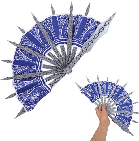 Women Kitana Cosplay Costume Props Kitana Folding Hand Fan Halloween Outfits Accessory Purple in Saudi Arabia