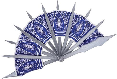 Women Kitana Cosplay Costume Props Kitana Folding Hand Fan Halloween Outfits Accessory Purple in Saudi Arabia