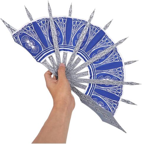 Women Kitana Cosplay Costume Props Kitana Folding Hand Fan Halloween Outfits Accessory Purple in Saudi Arabia