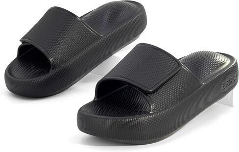 ICONIC Men’s Height Boosting Slides — Up to ≈3" Taller Instantly | Built for Maximum Height | One of the Tallest Available | Not Squishy. Not Flat. | Adjustable Strap | Height Advantage Anywhere — Pool, Beach, Indoors, Outdoors, Travel in Kuwait