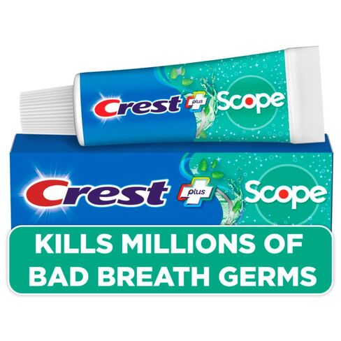 Crest Complete Whitening Plus Scope Multi-benefit Fluoride Toothpaste, Minty Fresh, 0.85 Ounce (pack Of 36) in Saudi Arabia