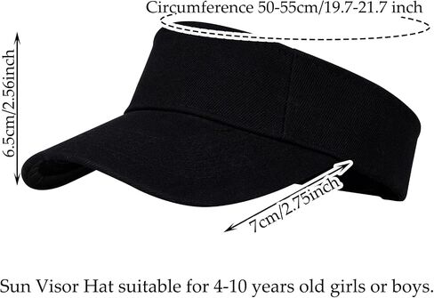 Kids Visor Adjustable Sun Hat for Boys Girls, Athletic Baseball Cap, Sports Visor for Tennis Golf Summer Outdoor in Kuwait