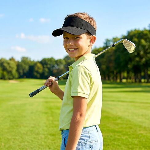 Kids Visor Adjustable Sun Hat for Boys Girls, Athletic Baseball Cap, Sports Visor for Tennis Golf Summer Outdoor in Kuwait