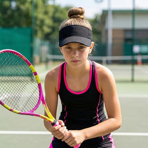 Kids Visor Adjustable Sun Hat for Boys Girls, Athletic Baseball Cap, Sports Visor for Tennis Golf Summer Outdoor in Kuwait