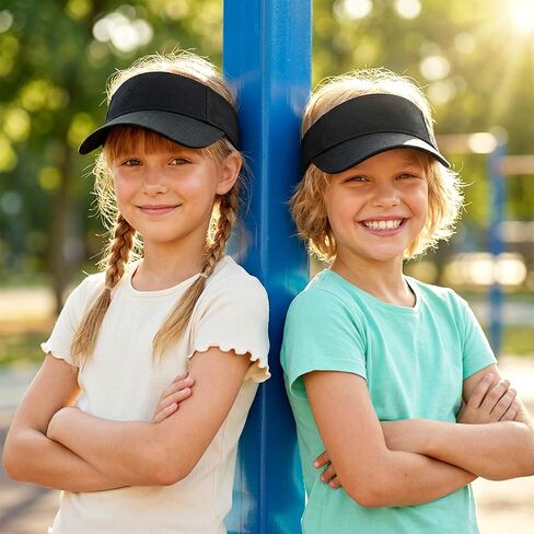 Kids Visor Adjustable Sun Hat for Boys Girls, Athletic Baseball Cap, Sports Visor for Tennis Golf Summer Outdoor in Kuwait