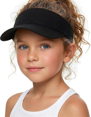 Kids Visor Adjustable Sun Hat for Boys Girls, Athletic Baseball Cap, Sports Visor for Tennis Golf Summer Outdoor in Kuwait