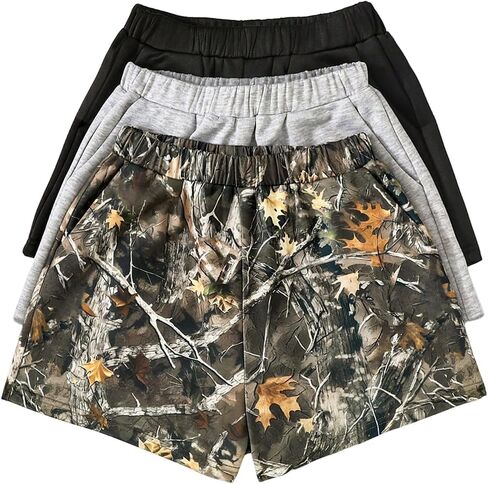 SOLY HUX Girl's Elastic Waist Sweat Shorts 3 Packs Casual Summer Shorts Street Wear in Saudi Arabia