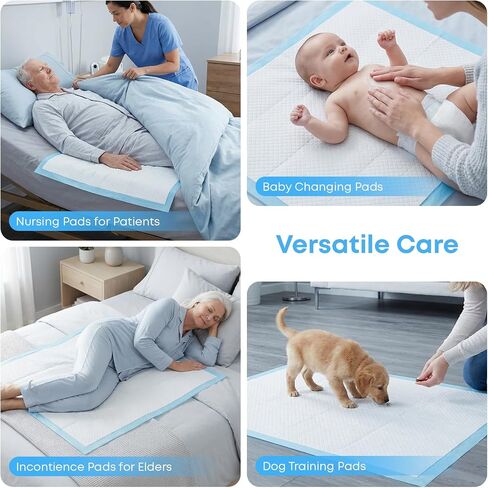 Bed Pads Disposable Adult 36"x48" 30 Count, Extra Large Heavy Duty Incontinence Underpads, Ultra Absorbent & Leakproof Chux Pads, Professional Protective Pee Pads for Seniors, Adults & Pets in Saudi Arabia