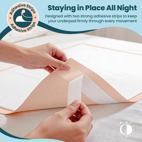 MKISS Extra Large Bed Pads with Adhesive Strips 40" x 36" 25 Count Super Absorbent Thicker Disposable Underpads Heavy Duty Incontinence Pads for Adults & Senior, Kids, Chucks Pee Pads for Training Pad in Saudi Arabia