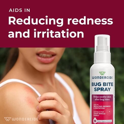 Wondercide - Bug Bite Spray - Helps Calm Skin and Reduce Redness After Insect Bites - No Sting, Fragrance Free - Powered by Pure Hypochlorous (HOCl) - 2 oz (3 Pack) in Saudi Arabia
