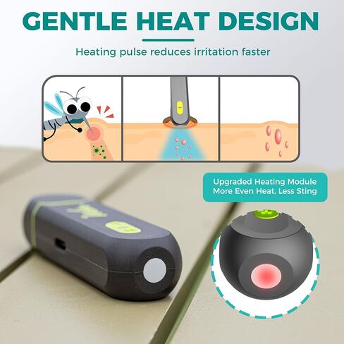 Vibis Insect Bite and Sting Relief, Electronic Bug Bite Itch Relief for Mosquito Bites, Fast Symptom Relief from Itching and Swelling, Chemical-Free Insect Bite Healer with Screwdriver in Saudi Arabia