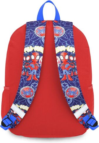 Spidey and His Amazing Friends Backpack and Lunchbox - Bundle with 16" Spiderman Backpack, Lunch Box, Water Bottle, Stickers, More | Spidey School Bag for Boys, Kids in Kuwait