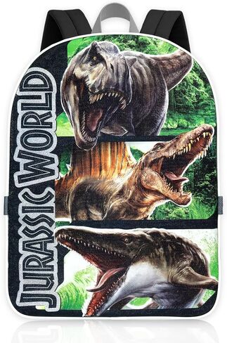 Jurassic World Backpack with Lunch Box - Bundle with Dinosaur Backpack, T-Rex Lunch Bag, Water Bottle, Stickers, More | Jurassic World School Bag with Lunchbox Set in Saudi Arabia