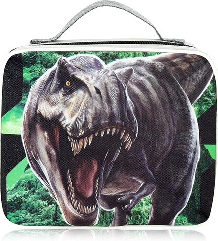 Jurassic World Backpack with Lunch Box - Bundle with Dinosaur Backpack, T-Rex Lunch Bag, Water Bottle, Stickers, More | Jurassic World School Bag with Lunchbox Set in Saudi Arabia