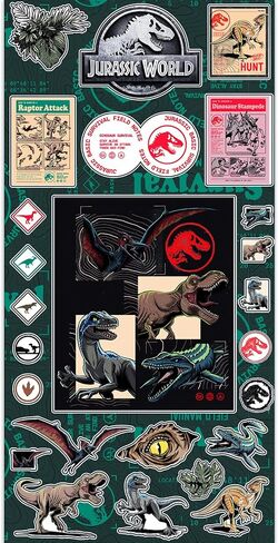 Jurassic World Backpack with Lunch Box - Bundle with Dinosaur Backpack, T-Rex Lunch Bag, Water Bottle, Stickers, More | Jurassic World School Bag with Lunchbox Set in Saudi Arabia