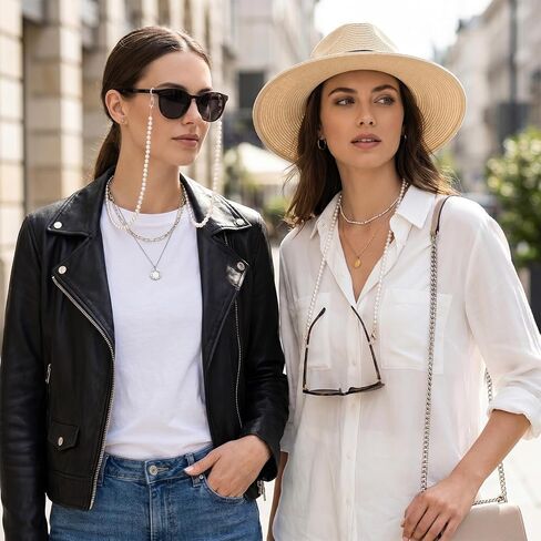 Ymapinc Pearl Glasses Chain for Women, Cute Beaded Eyeglass Lanyard, Reading Sunglass Neck Strap Holder Around Neck in Kuwait